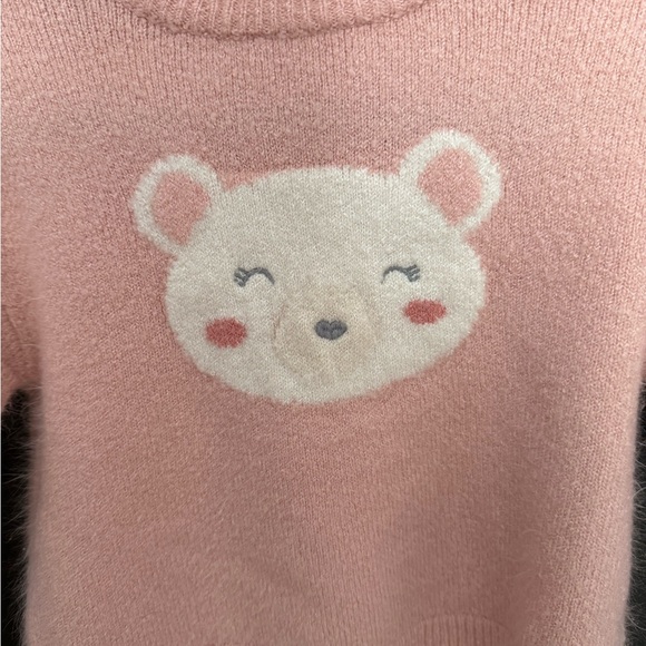 Sfera Soft Pink Bear Sweater Baby - Picture 5 of 7